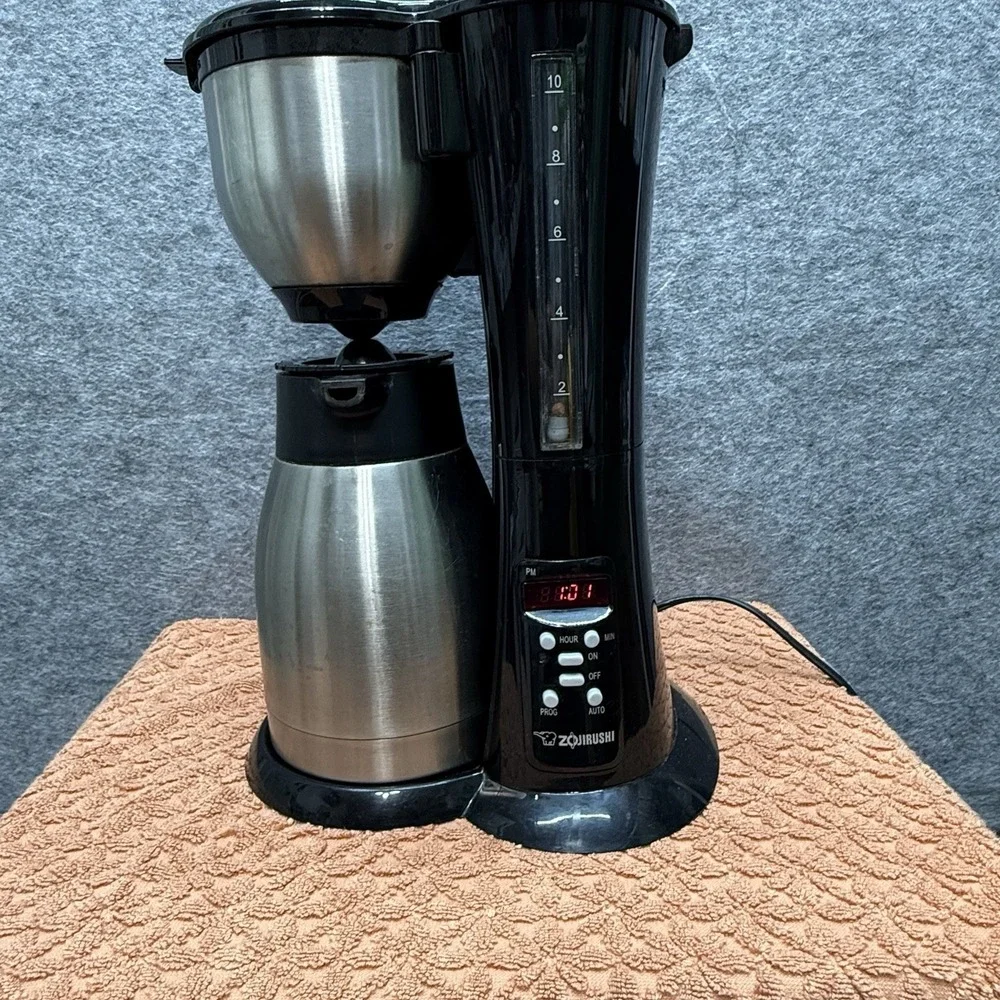 Zojirushi Coffee Maker 10-Cup Thermal Carafe Stainless Steel Black EC-BD15